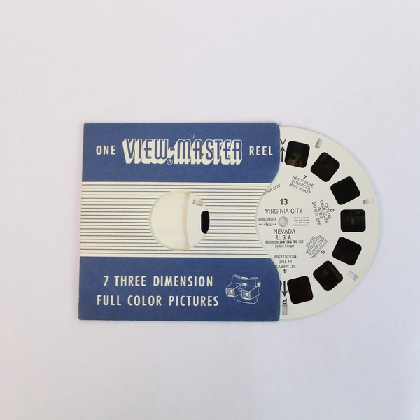 Vintage ViewMaster 13 Virginia City NV 3D Slide - Good Pre-Owned Condition