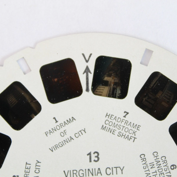 Vintage ViewMaster 13 Virginia City NV 3D Slide - Good Pre-Owned Condition