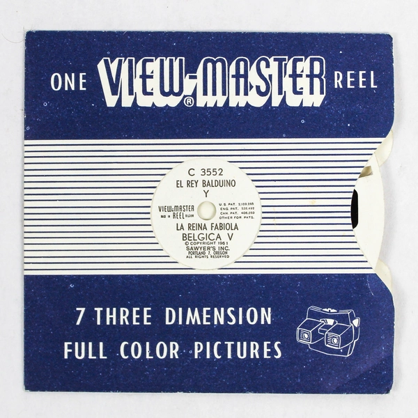 Vintage ViewMaster C3552 El Rey Baldiono La Reina Fabiola Reel - As-Is