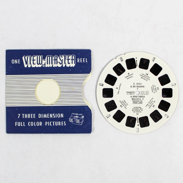 Vintage ViewMaster C3552 El Rey Baldiono La Reina Fabiola Reel - As-Is