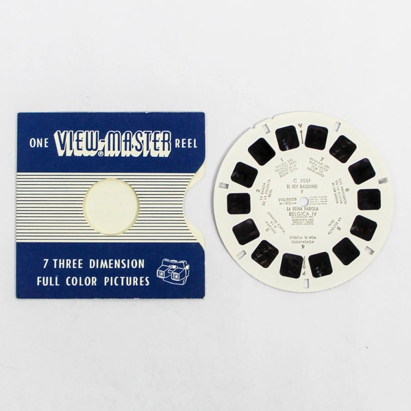 Vintage View-Master C3551 El Rey Baldiono La Reina Fabiola Reel