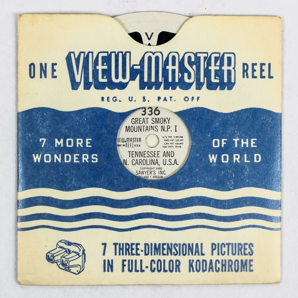 Vintage ViewMaster Reel 336 Great Smoky Mountains N.P. 1950 Good Condition