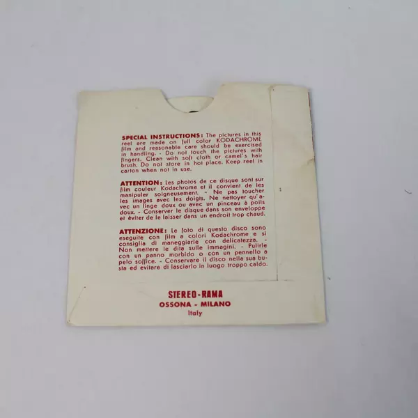 Vintage ViewMaster I-1344 San Marino Slide - As-Is Collectible