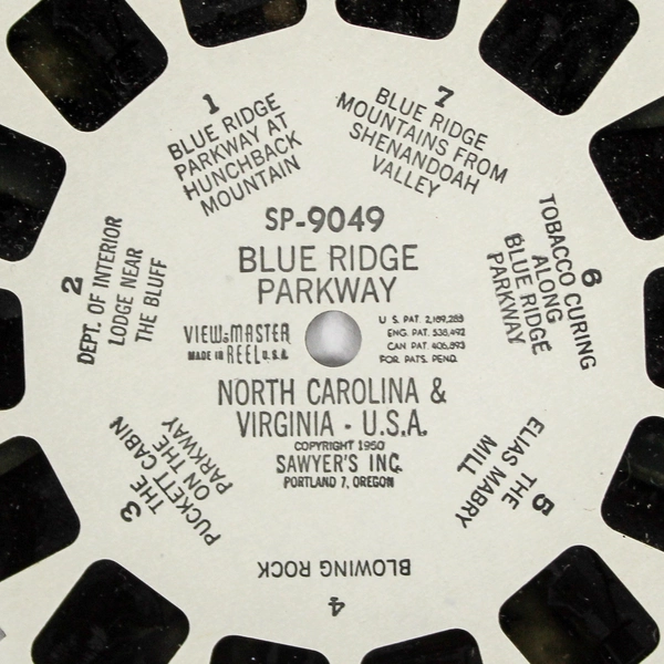Vintage ViewMaster Slide SP9049 Blue Ridge Parkway - Good Condition