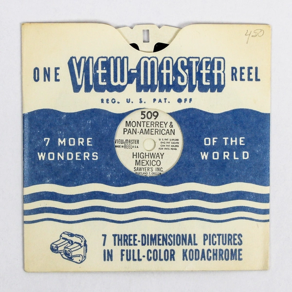 Vintage ViewMaster 509 Monterrey & Pan-American Highway Reel, 7 Wonders