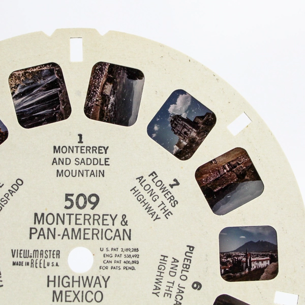 Vintage ViewMaster 509 Monterrey & Pan-American Highway Reel, 7 Wonders