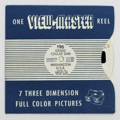 Vintage ViewMaster Reel 196 Grand Coulee Dam Washington 7 Color Pictures