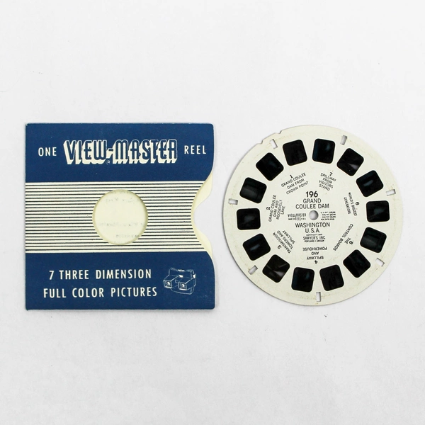 Vintage ViewMaster Reel 196 Grand Coulee Dam Washington 7 Color Pictures