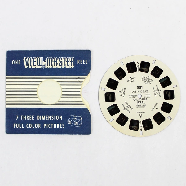 Vintage View-Master 221 Los Angeles California Reel - As Is, Collectible