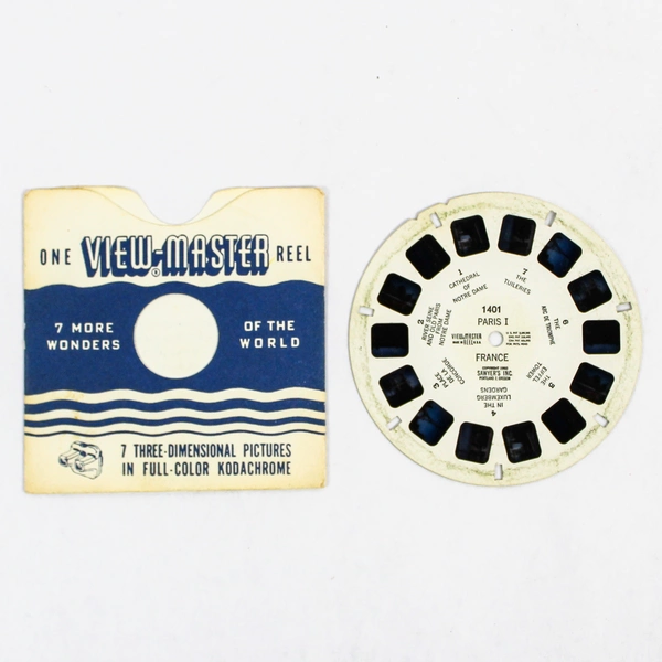Vintage Sawyer's ViewMaster 1401 Paris I France Wonders Of The World 1950