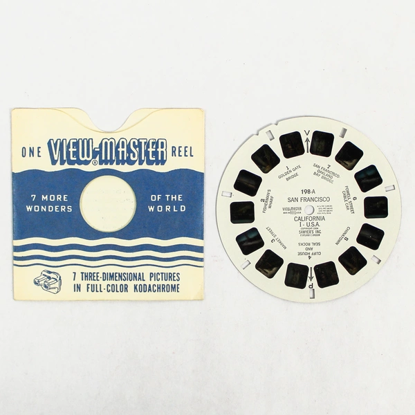 Vintage ViewMaster 198A San Francisco Reel - Good Condition, Collectible