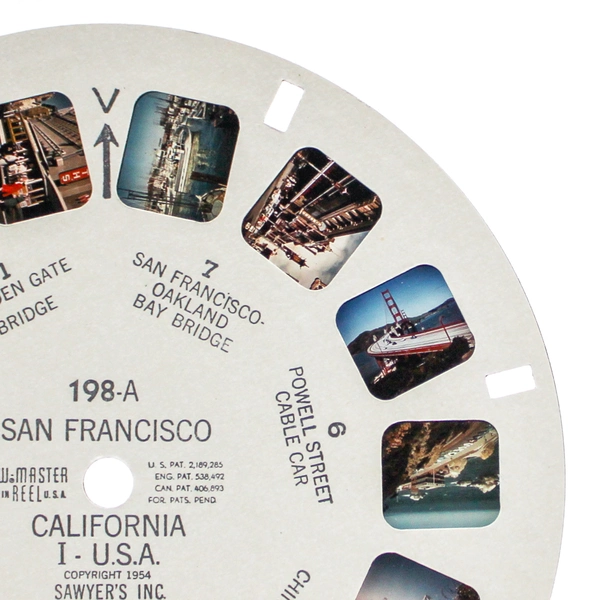 Vintage ViewMaster 198A San Francisco Reel - Good Condition, Collectible
