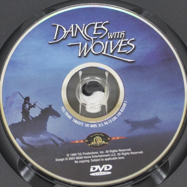 Dances With Wolves DVD Kevin Costner MGM 2004 Good Condition Untested