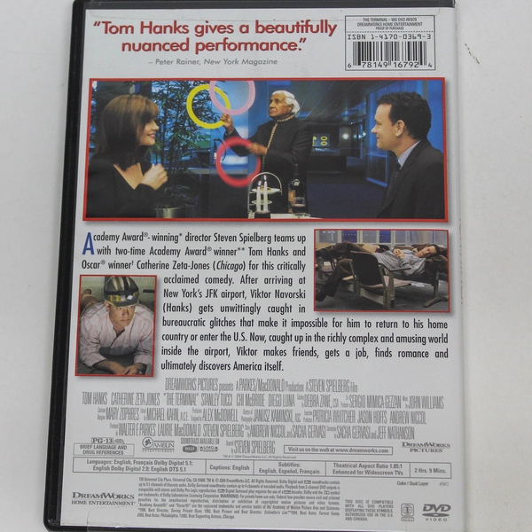The Terminal DVD 2004 Tom Hanks Dreamworks Pictures Good Condition Widescreen