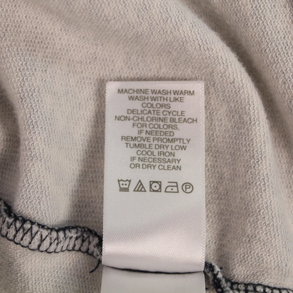 Liz Claiborne Women's M Hooded Jacket Navy Blue Geometric Full Zip Stain