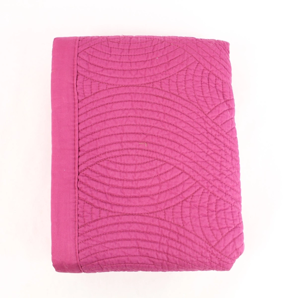 Company C Shimmer Quilted Sham Wine Color 9.5" in Original Packaging