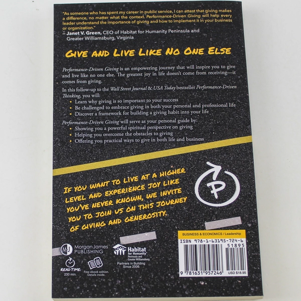 Performance Driven Giving by Hancock Kipper & Sanders Good Condition