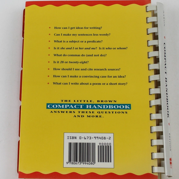 The Little Brown Compact Handbook by Jane E. Aaron 1995 Paperback