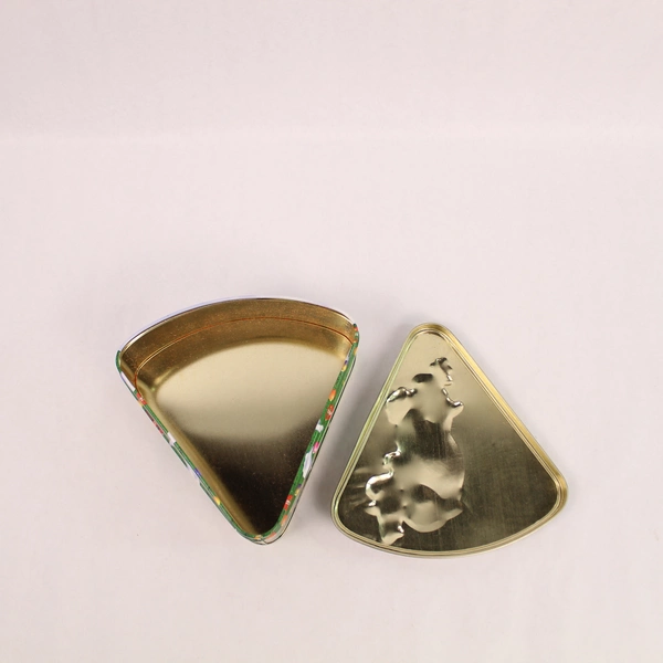 Coca Cola Polar Bear Christmas Tin Container - Triangle Shape Collectible