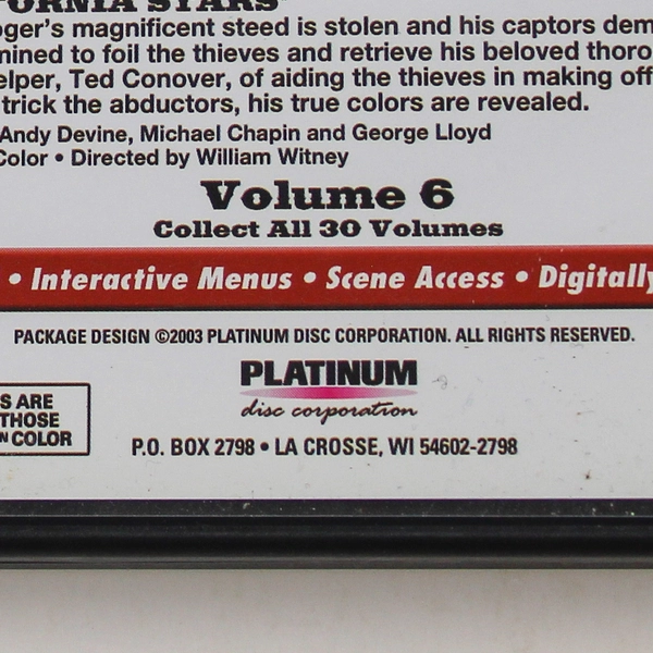 Roy Rogers - The Great American Western DVD Set, 5 Movies, 2003