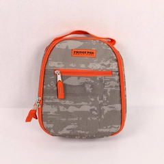 Fridge Pak Insulated Lunch Box Grey & Orange 9.5" Very Good Condition