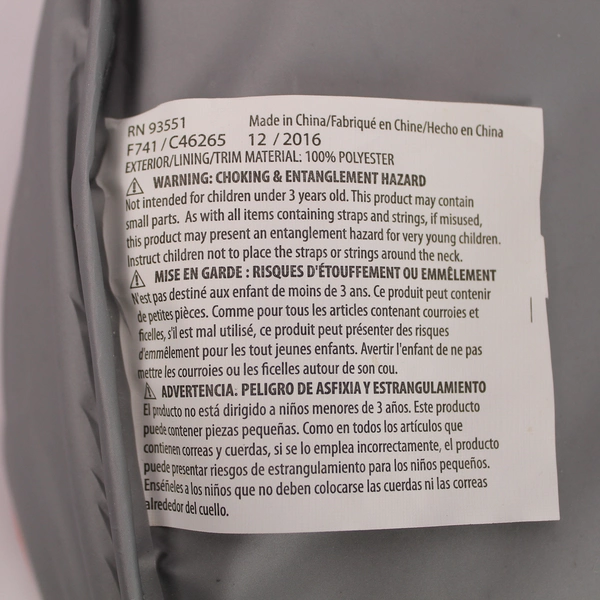 Fridge Pak Insulated Lunch Box Grey & Orange 9.5" Very Good Condition