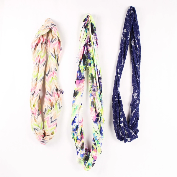 Lot of 3 Pre-Owned Infinity Scarves by Isa & American Eagle - Stylish Wraps