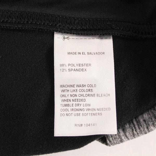 Reebok Women's Black Gray Heathered Athletic Leggings Size L Workout Pants