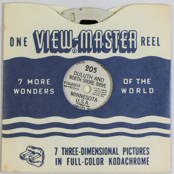 Vintage 1950 Sawyer's View Master 205 Duluth and North Shore Drive Minnesota USA