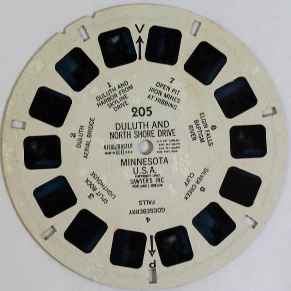 Vintage 1950 Sawyer's View Master 205 Duluth and North Shore Drive Minnesota USA