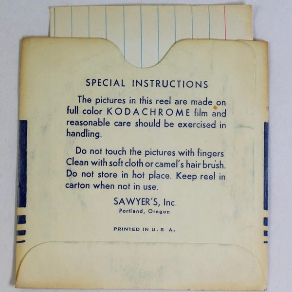 Sawyer's ViewMaster WF3 Alpine Wild Flowers Vintage Reel - Good Condition