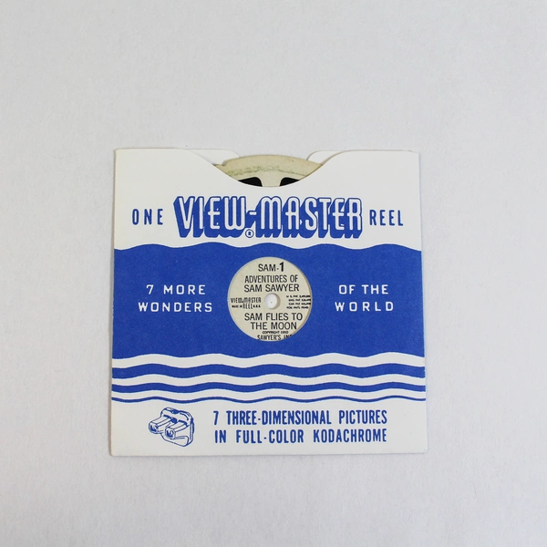 Vintage View-Master Sam 1 Adventures of Sam Sawyer 1950 Slide Reel As-Is