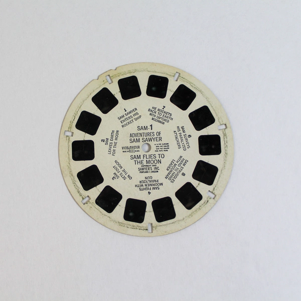 Vintage View-Master Sam 1 Adventures of Sam Sawyer 1950 Slide Reel As-Is