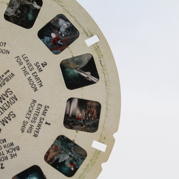 Vintage View-Master Sam 1 Adventures of Sam Sawyer 1950 Slide Reel As-Is