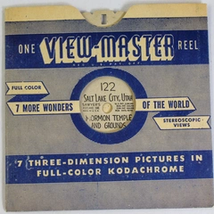Vintage Sawyer's View Master 122 Salt Lake City Utah Mormon Temple And Grounds