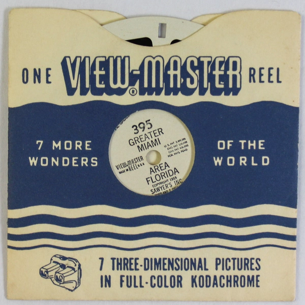 Vintage ViewMaster 395 Greater Miami Area Florida Reel - Classic Collectible