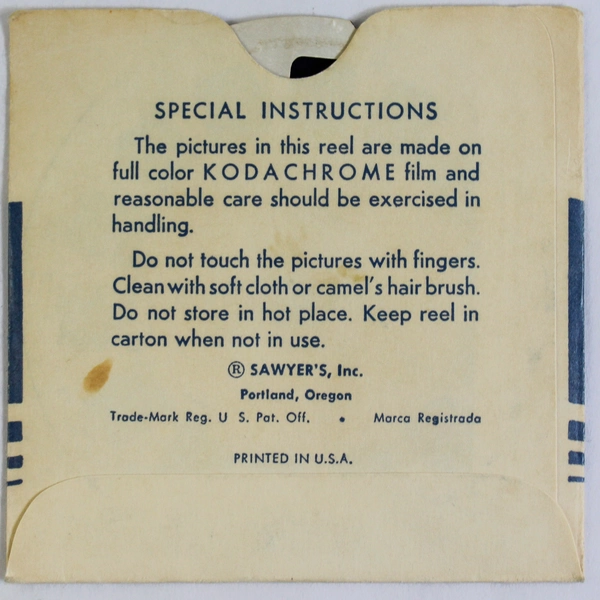 Vintage 1946 View Master 510 Paricutin Volcano Mexico Reel As Is