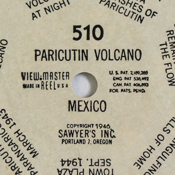 Vintage 1946 View Master 510 Paricutin Volcano Mexico Reel As Is