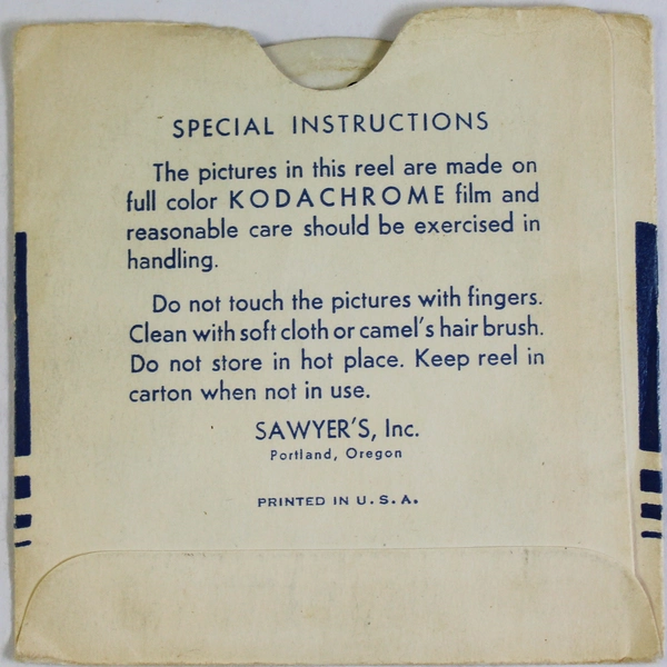 Vintage Sawyer's View-Master 206 Sun Valley Idaho Winter Reel As-Is