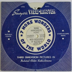 Vintage 1950 Sawyer's View Master 5020 Kangaroo Hunt With Aborigines Australia