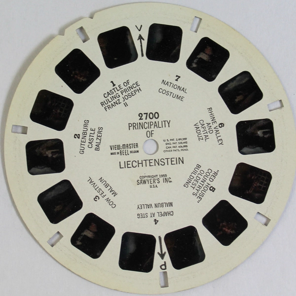 Vintage 1955 Sawyer's View Master 2700 Principality of Liechtenstein