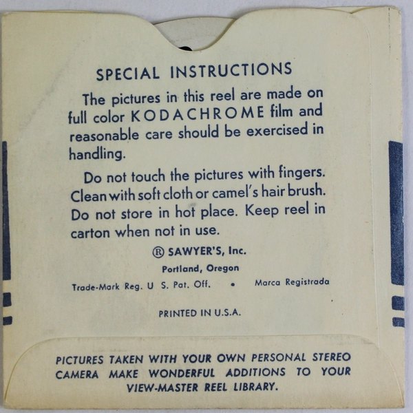 Vintage 1946 View-Master WF5 Alpine Wild Flowers Reel Pre-Owned