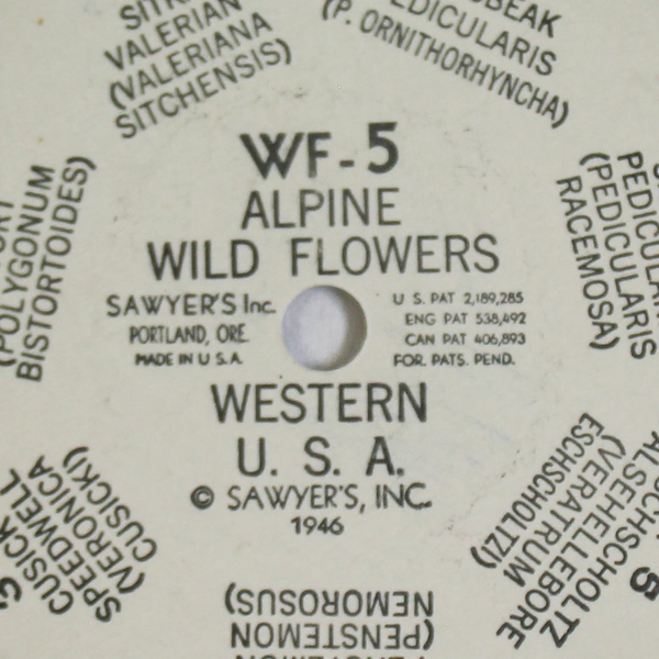 Vintage 1946 View-Master WF5 Alpine Wild Flowers Reel Pre-Owned