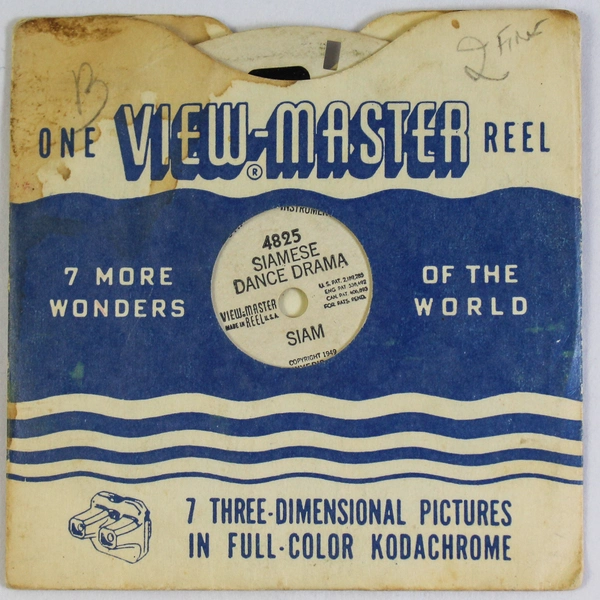 Vintage 1949 View-Master 4825 Siamese Dance Drama Reel As-Is Condition
