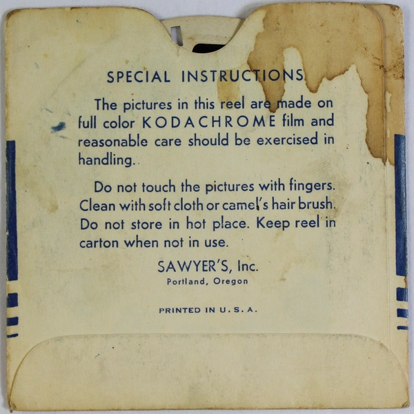 Vintage 1949 View-Master 4825 Siamese Dance Drama Reel As-Is Condition