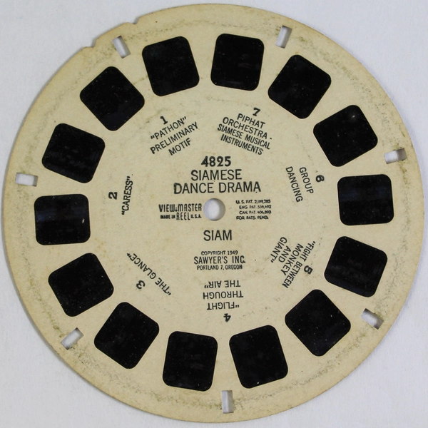 Vintage 1949 View-Master 4825 Siamese Dance Drama Reel As-Is Condition