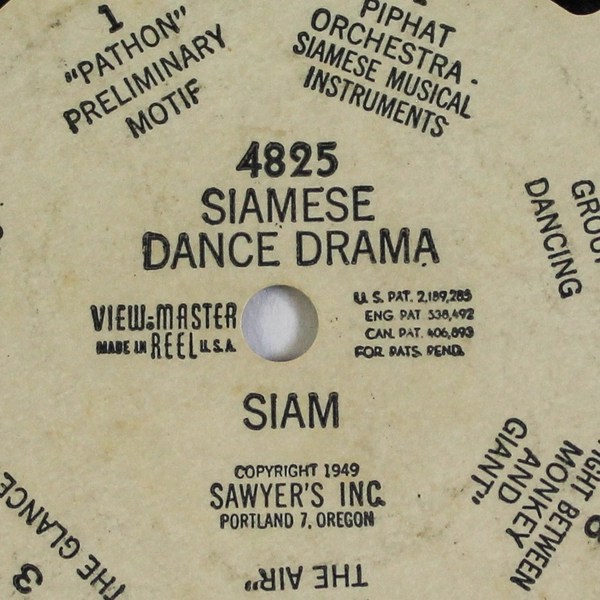 Vintage 1949 View-Master 4825 Siamese Dance Drama Reel As-Is Condition