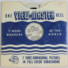 Vintage 1950 Sawyer's View Master 3001 Capetown & Cape Peninsula Union of SA