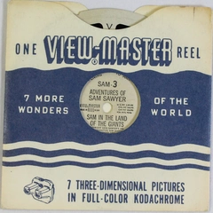 Vintage 1950 Sawyer's View Master Sam 3 Adventures of Sam Sawyer Land of Giants