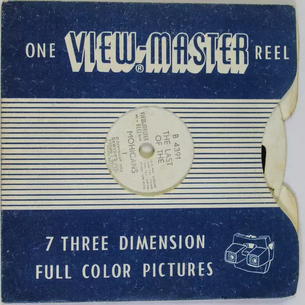 Vintage 1960 View-Master B4391 The Last of The Mohicans Reel As-Is